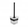 Komo Black Toilet Brush & Holder