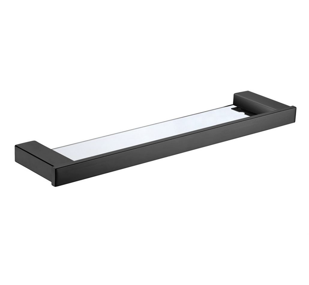 Komo Black Glass Shelf