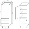 Tall Drawer Pantry 600mm