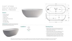 Tivoli Stone Bath | BDW | Bathrooms Kitchens Tiles