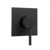 emma square black wall mixer