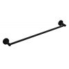 emma black single towel rail