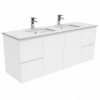 finger pull wall-hung stone vanities