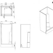 Fibreglass Shower Enclosure 900x760mm | BDW | Bathrooms Kitchens Tiles