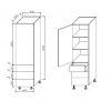 Tall Drawer Pantry 450mm