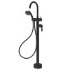 eleanor black bath mixer & shower head