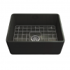 novi small black butler sink