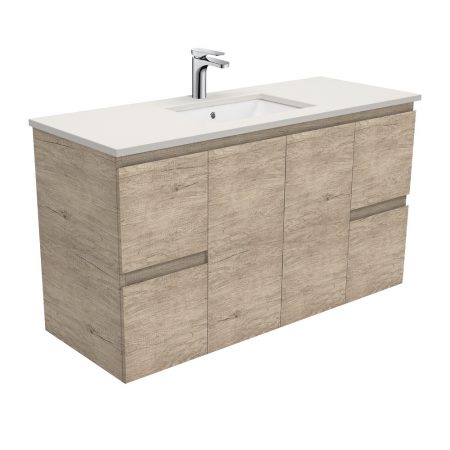 Scandi Oak Vanity | 1200x465x690mm | Builders Discount Warehouse