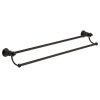 lillian black double towel rail