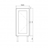 Shaker Single Door Base Cabinets