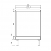 Shaker Oven Cabinet 600mm