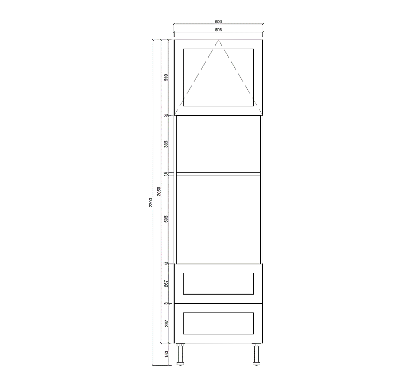 Shaker Microwave Oven Tower