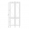 Shaker 4 Door Tall Pantry