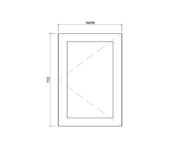 Shaker Single Door Wall Cabinets