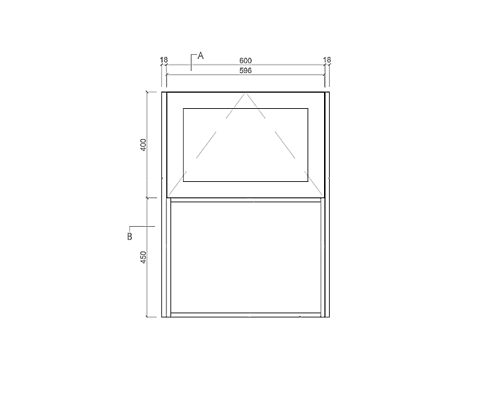 Shaker Microwave Large Wall Cabinet