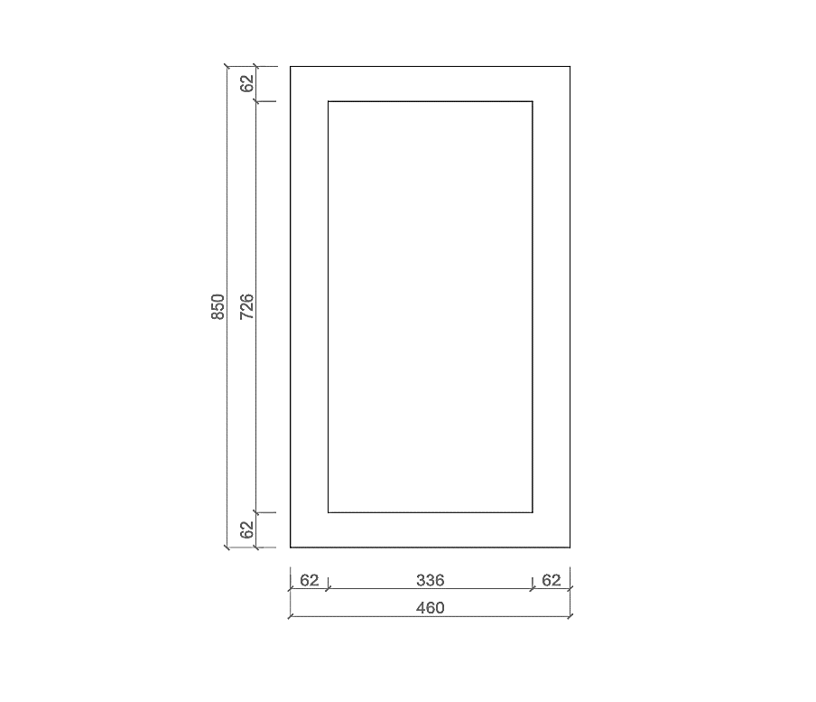 Shaker Wall End Panel Large