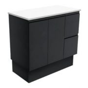 Matte Black Finger Pull Cabinet Only | Builders Discount Warehouse