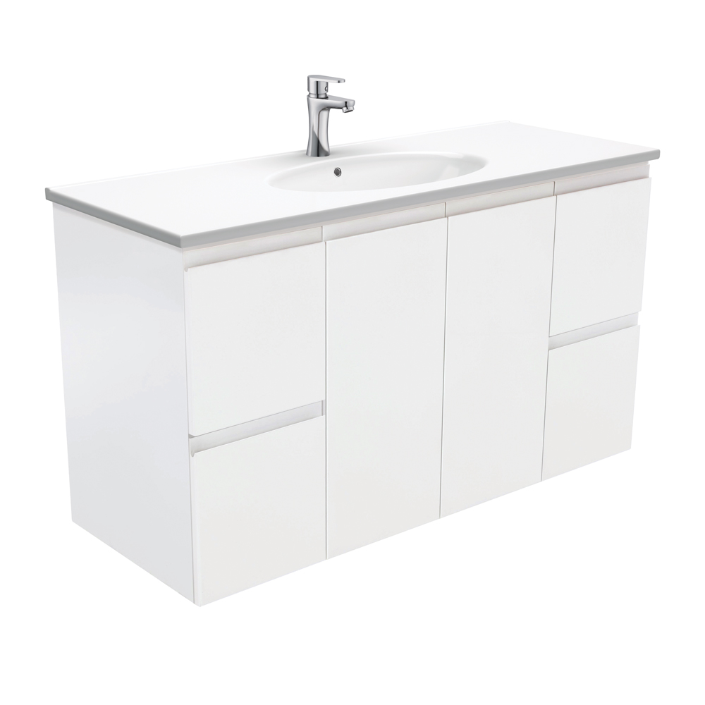 Matte White Vanity 1200