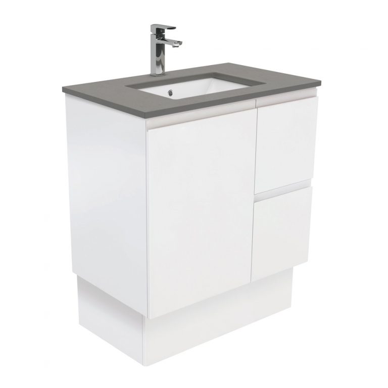Matte White Vanity 750 | BDW | Bathrooms Kitchens Tiles