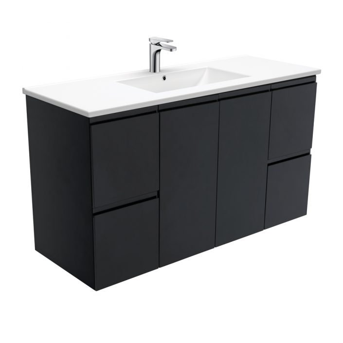 Matte Black Vanity 1200 | BDW | Bathrooms Kitchens Tiles