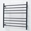 BRTR06 Black Heated Towel Ladder