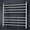 BRU-RTR06 Brushed Satin Heated Towel Ladder