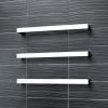 Single Square Towel Bars | Brushed Satin