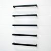 Single Square Towel Bars | Matte Black