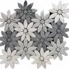 Grey Stone Daisy Tile