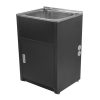 Black 35 Litre Laundry Cabinet