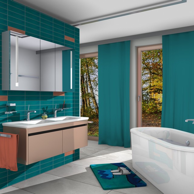 Mereweather Teal Subway Tile