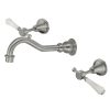 Lillian Lever Brushed Nickel Bath Set