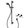 Lillian Lever Black Shower Set