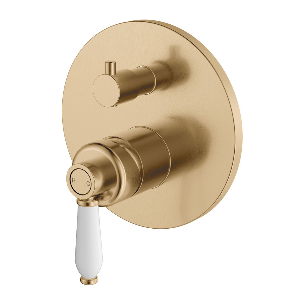 Eleanor Urban Brass Wall Diverter Mixer