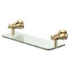 Lillian Urban Brass Glass Shelf