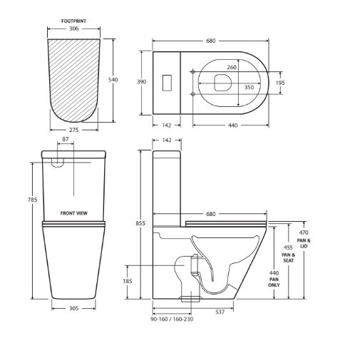 Bria Back To Wall Toilet | OUT OF STOCK - DUE MID DEC 2024 | Builders ...